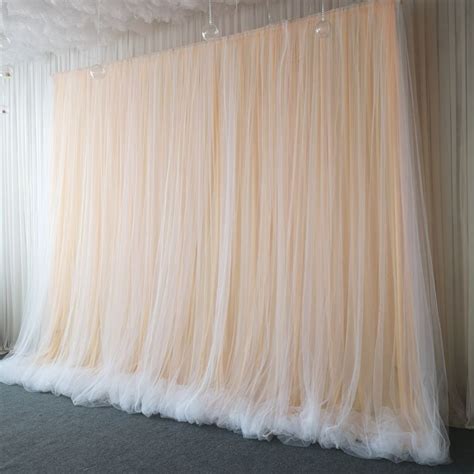 Wedding Background Sheer Stage Voile Decorative Band Background Fabric Wedding Mesh Purdah ...