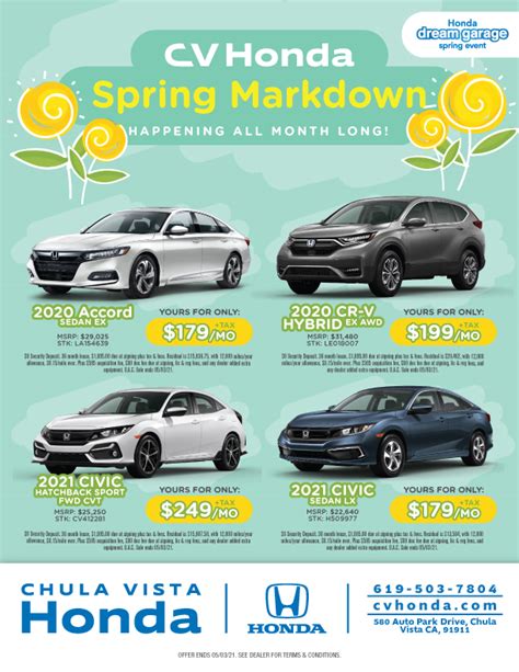 New Vehicle Specials | Chula Vista Honda