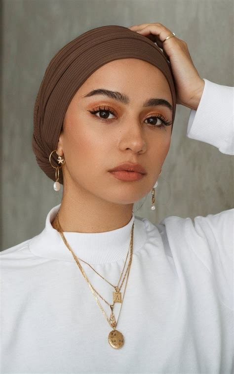 HAZELNUT Ribbed Jersey - CULTURE Hijab Co in 2020 | Head scarf styles ...