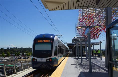 Angle Lake Station opens Saturday with celebration | Lake station, Light rail station, Lake