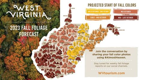 West Virginia Department of Tourism releases 2023 fall foliage map | WV ...