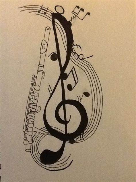 The 25+ best Flute tattoo ideas on Pinterest | Musica, Band geek humor and Flute drawing