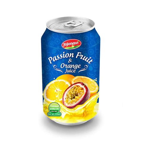 330ml Canned Passion Fruit with Orange juice flavour