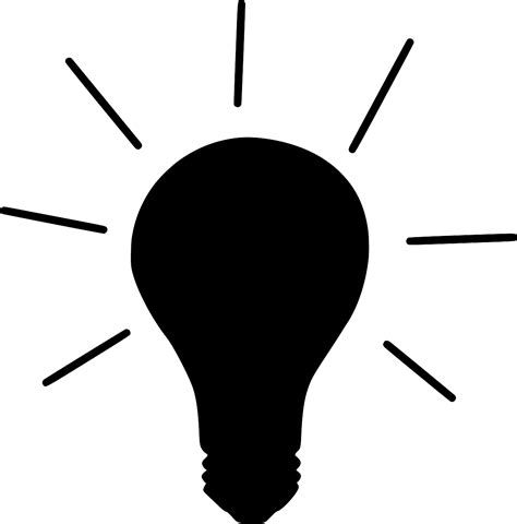 SVG > shine idea bulb electricity - Free SVG Image & Icon. | SVG Silh