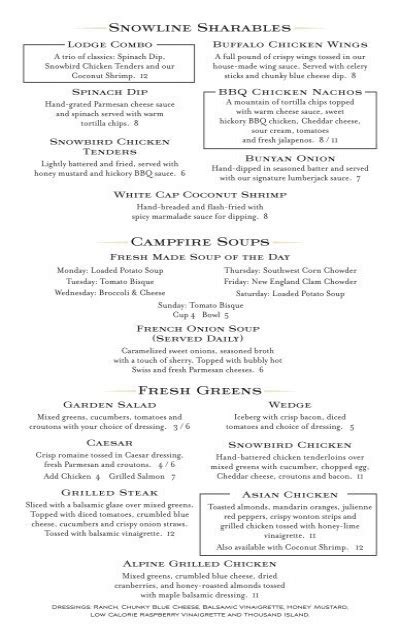 New Dinner Menu at our Gaithersburg Location! - Bugaboo Creek ...