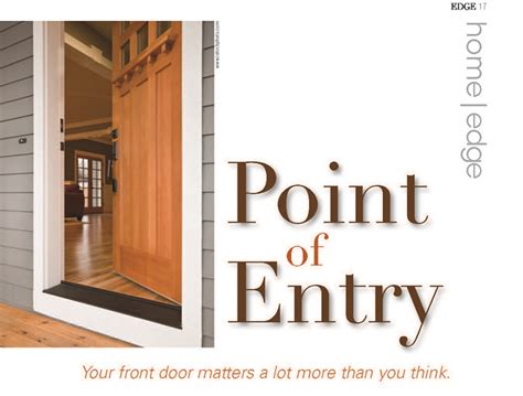 Point of Entry