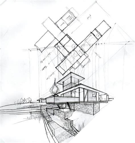 Architecture Sketch Wallpaper at PaintingValley.com | Explore collection of Architecture Sketch ...