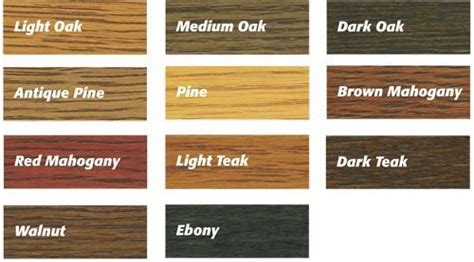 Pin by Antony on STUDIO | Wood stain color chart, Wood varnish colours ...