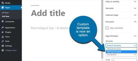 How to Create a Custom WordPress Page Template - GreenGeeks