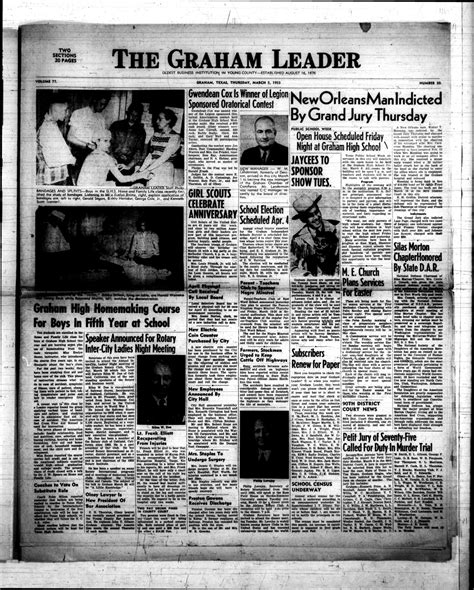 The Graham Leader (Graham, Tex.), Vol. 77, No. 30, Ed. 1 Thursday ...