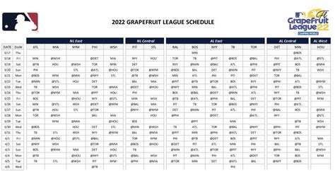 MLB preseason schedule released