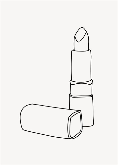 Lipstick makeup hand drawn illustration | Premium Vector - rawpixel