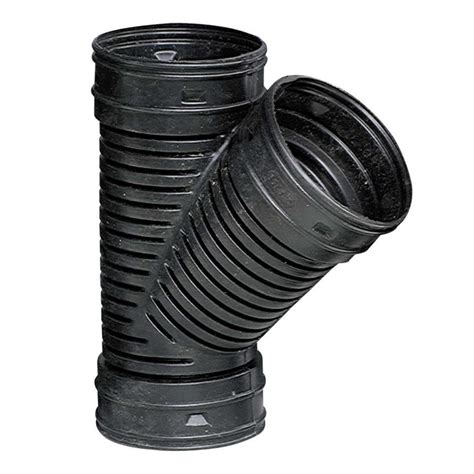 ADS 3-in Dia 45-Degree Corrugated Wye Fitting at Lowes.com