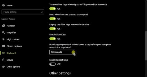 Filter Keys in Windows 10 - Better Living Through Technology