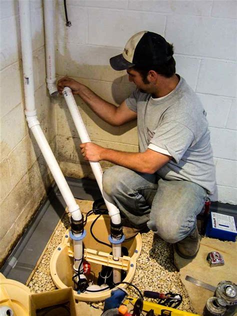 Basement Waterproofing - Sump Pump and WaterGuard Installation in Millville NJ - Installing the ...