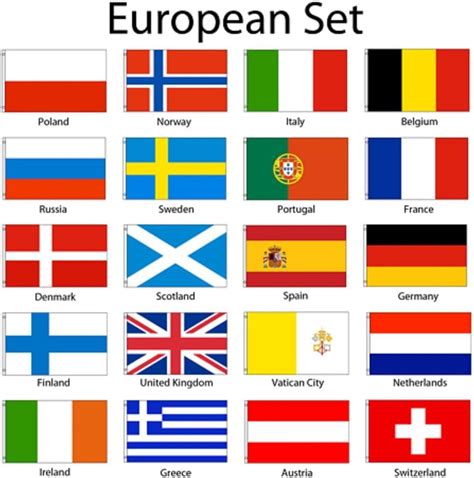 National Flags Of Europe