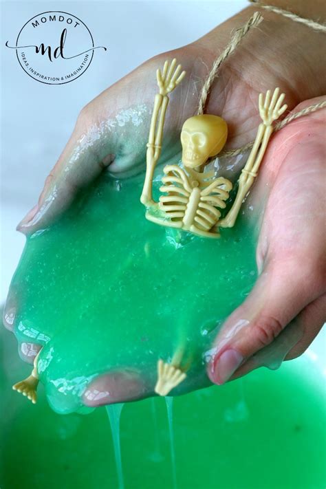 Ectoplasm Slime: Halloween Slime DIY that Drips, Oozes, and Goo's - Momdot.com