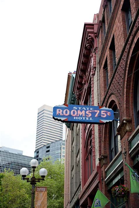 Rooms 75¢ State Hotel Sign - Seattle, Washington | During a … | Flickr