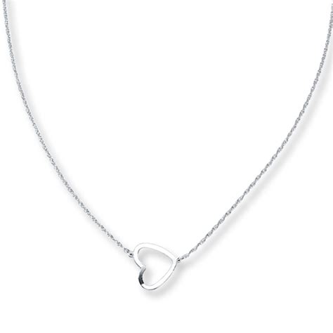 Heart Necklace Sterling Silver | Jared