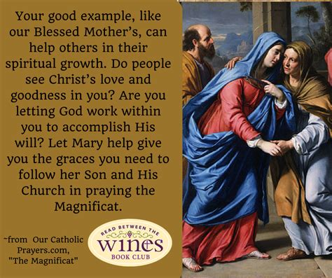 Mary's Magnificat: Our Good Example - WINE