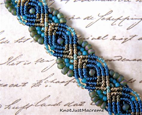 Knot Just Macrame by Sherri Stokey: Peacock Bracelet - A New Micro Macrame Tutorial