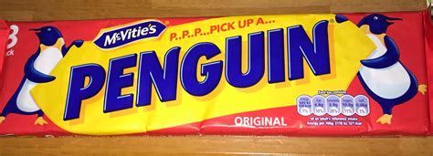 McVitie’s P..P..P...PICK UP A...PENGUIN original milk chocolate covered biscuit bars filled with ...