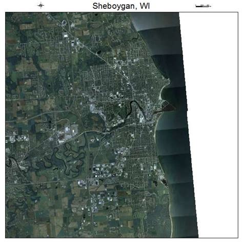 Aerial Photography Map of Sheboygan, WI Wisconsin