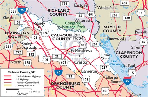 Calhoun County Map