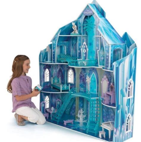 Frozen Dollhouse Disney Ice Castle Princess Elsa Lightup Doll House w/Furniture | #1820034867