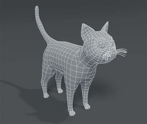 3D model Cartoon Cat Base Mesh 3D Model VR / AR / low-poly | CGTrader