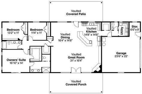 15+ Best Ranch House / Barn Home / Farmhouse Floor Plans and Design Ideas #Barnhome #RanchHous ...