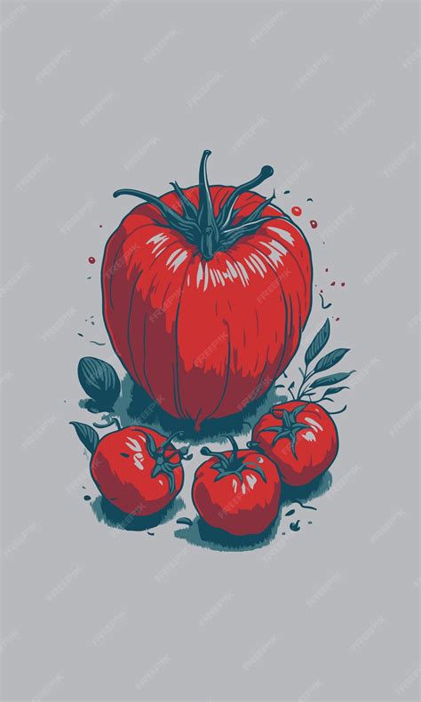 Premium Vector | Tomato vector illustration flat design