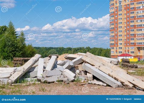 Construction Waste and Concrete Debris from the Demolition Road Stock ...