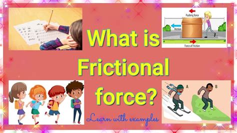 What is frictional force with examples - YouTube