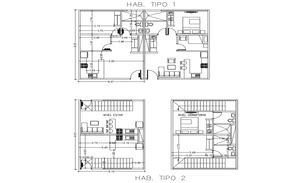 Bedroom layout in dwg file - Cadbull