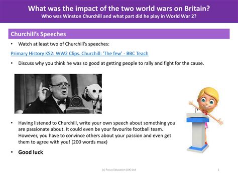 Churchill's Speeches - World War 1 and 2 - Year 6 | Pango