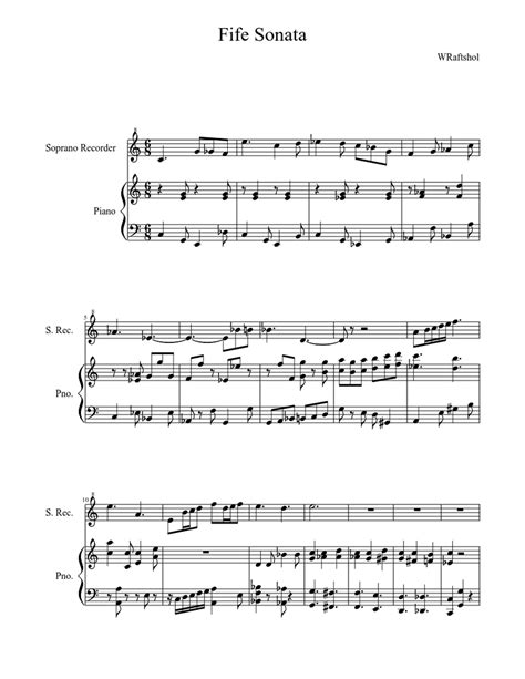 Fife Sonata Sheet music for Piano (Solo) | Musescore.com