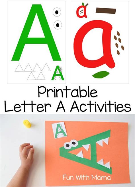 Letter A Crafts and Printable Activities | Preschool letters, Preschool curriculum, Alphabet ...