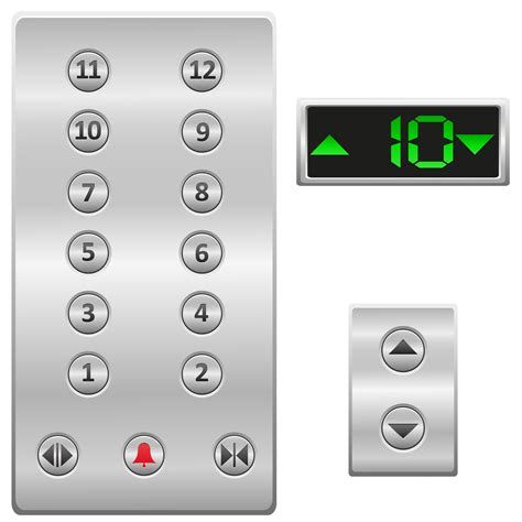 elevator buttons panel vector illustration 489099 Vector Art at Vecteezy