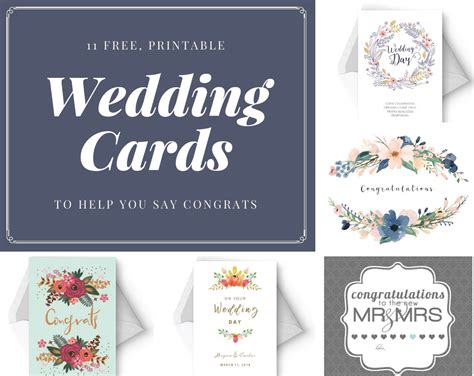 Introducing Free Printable Wedding Cards To Try Right Now