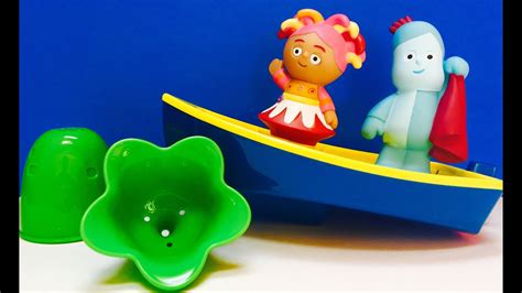 In The Night Garden Iggle Piggle's Floaty Boat Playset Toy Unboxing ...