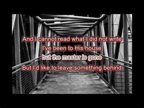 Any day might be my last, I’m just trying to leave something behind ...