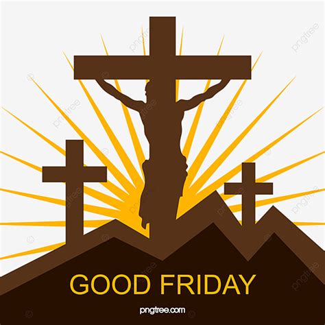 Good Friday Cross PNG Image, Good Friday Cross Element, Friday Clipart ...