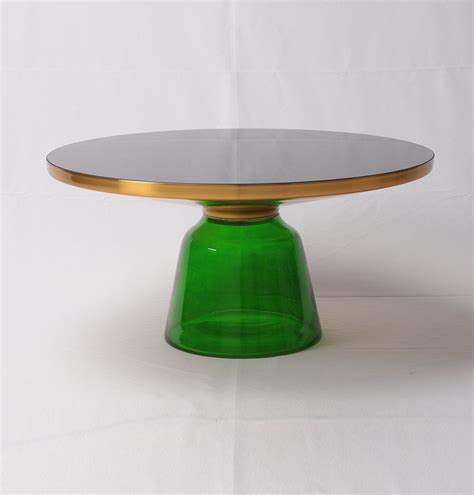 Karin - Hand-Blown Glass Coffee Table | Gold coffee table, Glass coffee table, Round glass ...