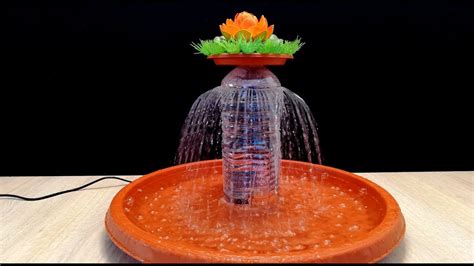 How to make Tabletop Fountain with plastic bottle very easy and fast / DIY - YouTube