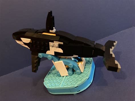 LEGO MOC 2 x 40498 Killer Whale (orca) model by legoartist808 | Rebrickable - Build with LEGO