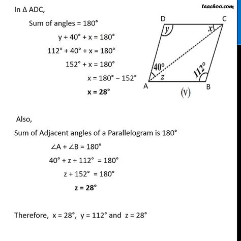 Ex 3.3, 2 - Angles of Parallelogram