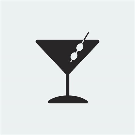 Martini cocktails glass icon illustration - Download Free Vectors, Clipart Graphics & Vector Art