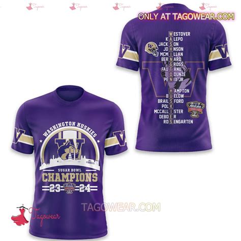 Washington Huskies Sugar Bowl Champions 2023 2024 T-shirt, Hoodie ...