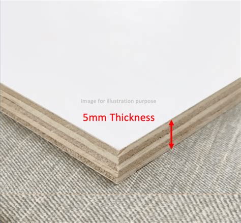 5mm Thickness • Two Sided White PVC Plywood - Plywood Online (Singapore)